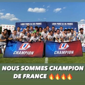 L’Élite Football masculin de l’Université d’Orléans de nouveau Championne de France U !