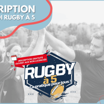 TOURNOI RUGBY À 5 POUR TOUS !!!